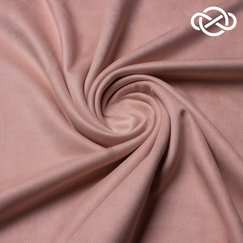 10460. Замша на трикотаже. В полоску от Tkani.site