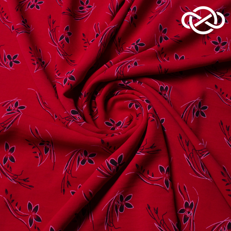 10459. Конкурс!!! Искусственный лен. Манго. Принт от Tkani.site