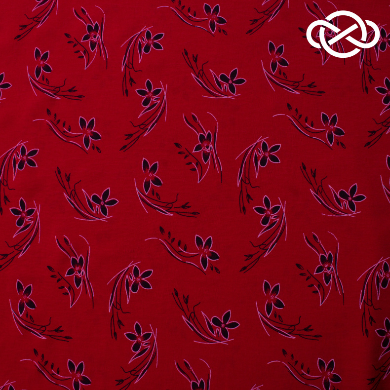 10459. Конкурс!!! Искусственный лен. Манго. Принт от Tkani.site