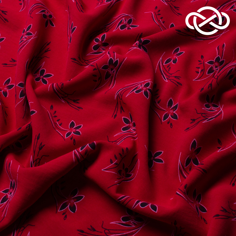 10459. Конкурс!!! Искусственный лен. Манго. Принт от Tkani.site