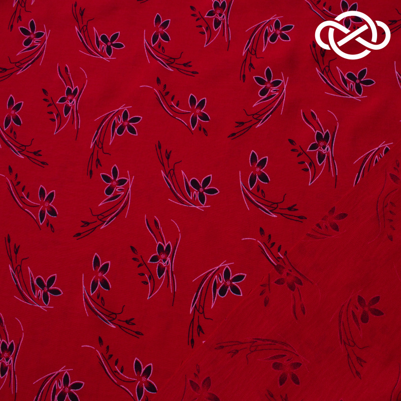 10459. Конкурс!!! Искусственный лен. Манго. Принт от Tkani.site