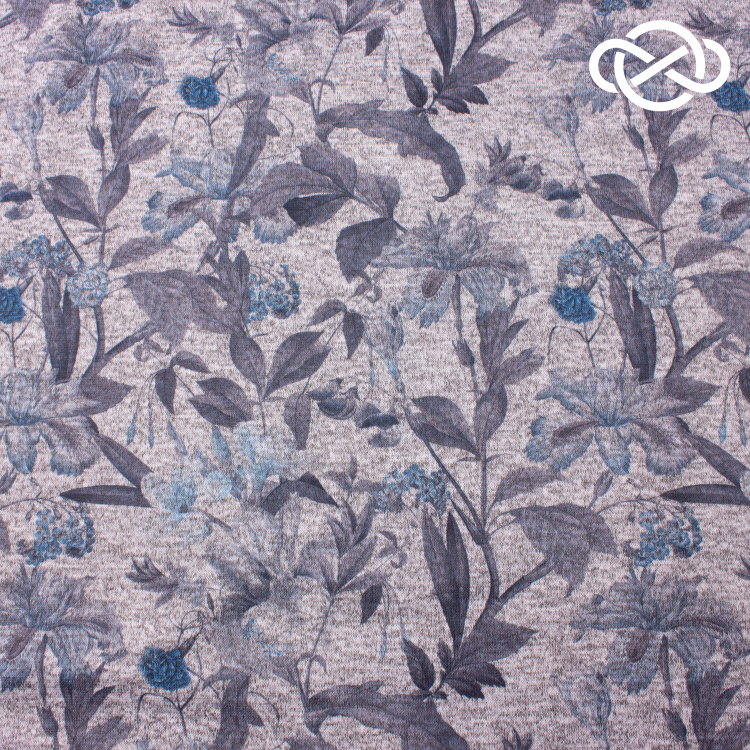 10466. Трикотажное полотно. Имитация ручной вязки. Принт - фото 1