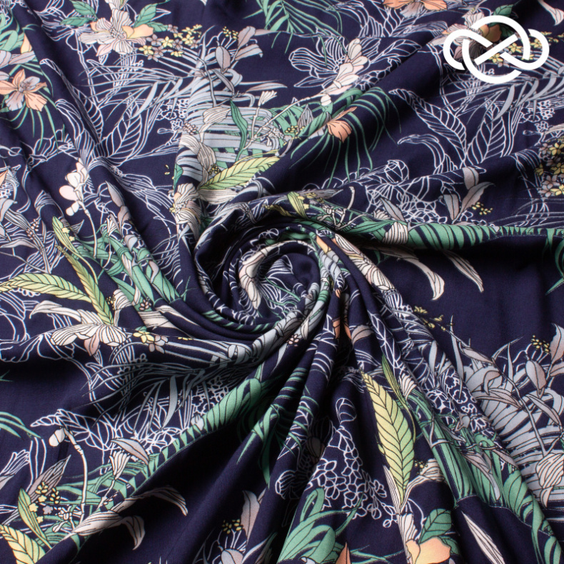 10461. Конкурс!!! Штапель. Вискоза. Принт от Tkani.site