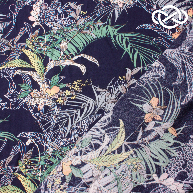 10461. Конкурс!!! Штапель. Вискоза. Принт от Tkani.site