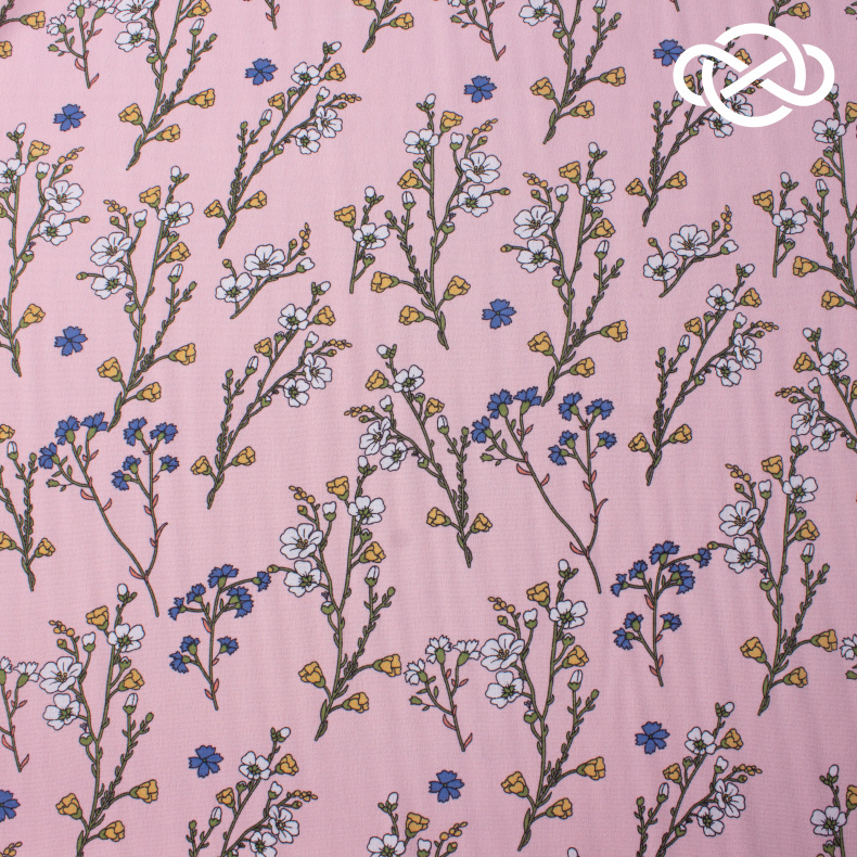 10462. Конкурс!!! Искусственный лен. Манго. Принт от Tkani.site