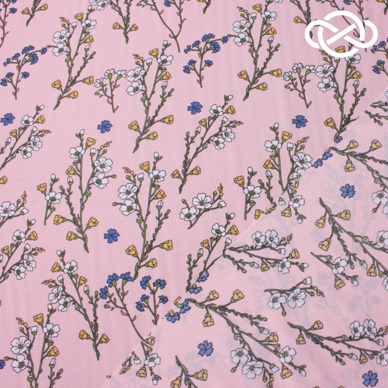 10462. Конкурс!!! Искусственный лен. Манго. Принт от Tkani.site