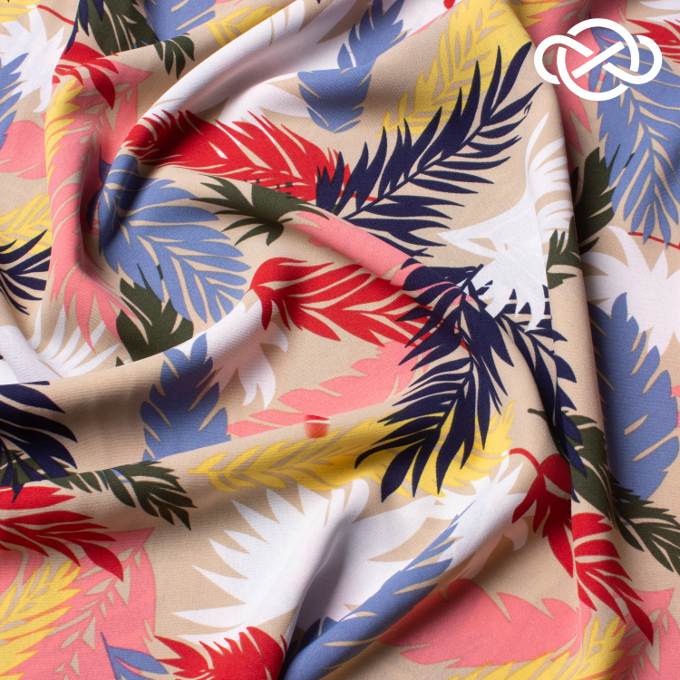 10468. Конкурс!!! Искусственный лен. Манго. Принт - фото 2