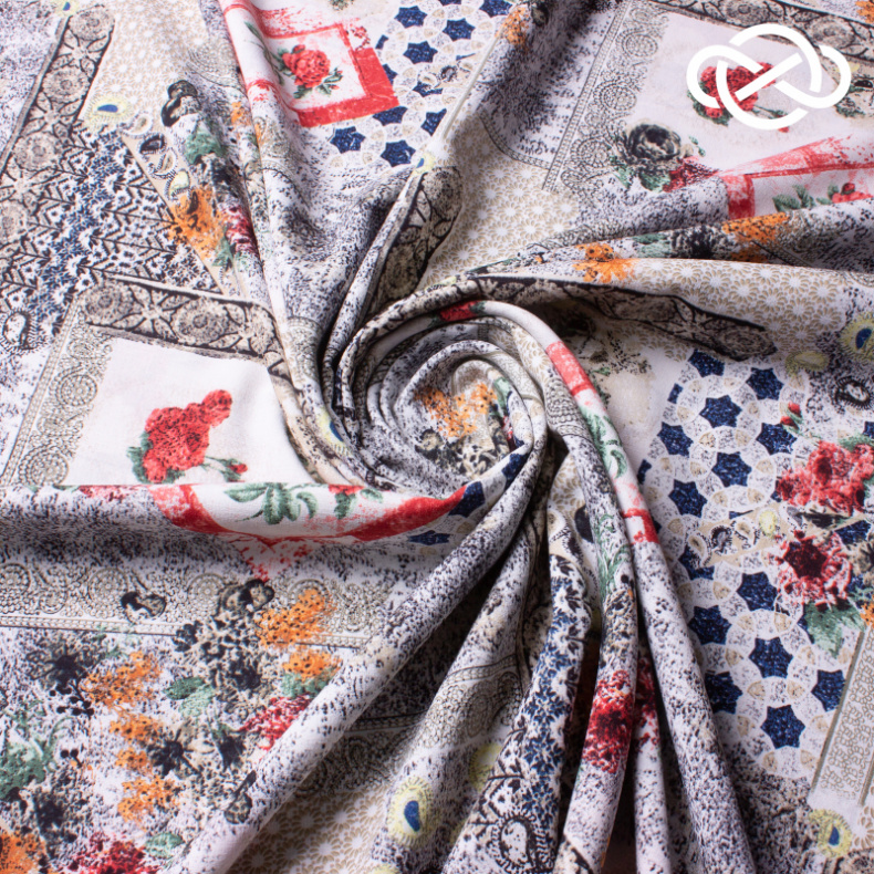 7738. Конкурс! Искусственный лен. Принт. от Tkani.site