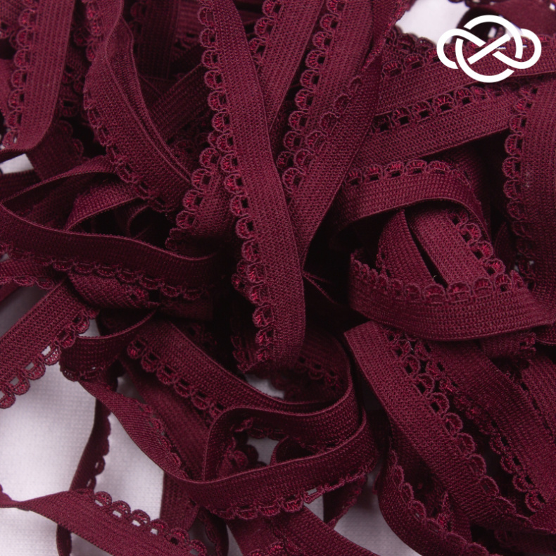 10471. Резинка бельевая декоративная 1см*10м (цена за упаковку) от Tkani.site