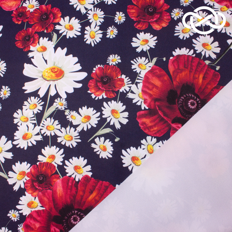 7741. Плательная. Барби. Принт. от Tkani.site