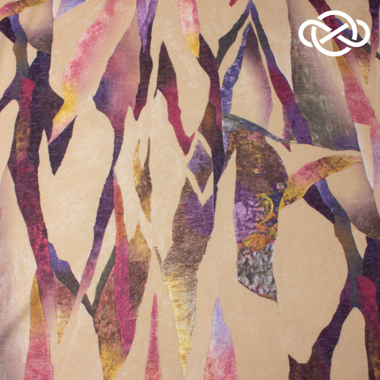 7744. Трикотажное полотно. Сандра. Принт.