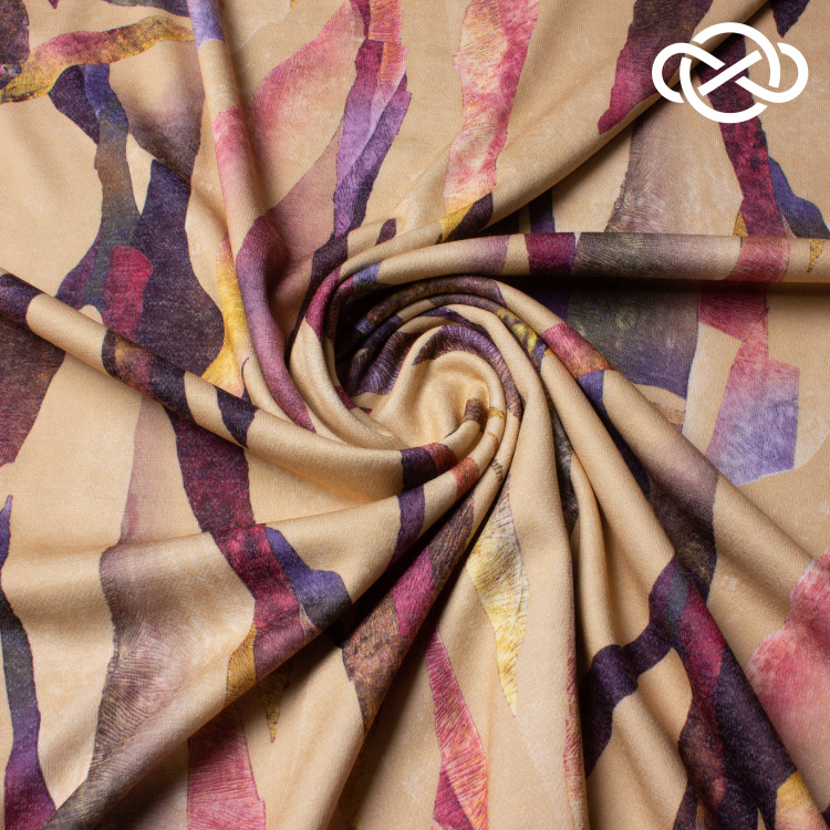 7744. Трикотажное полотно. Сандра. Принт. - фото 1