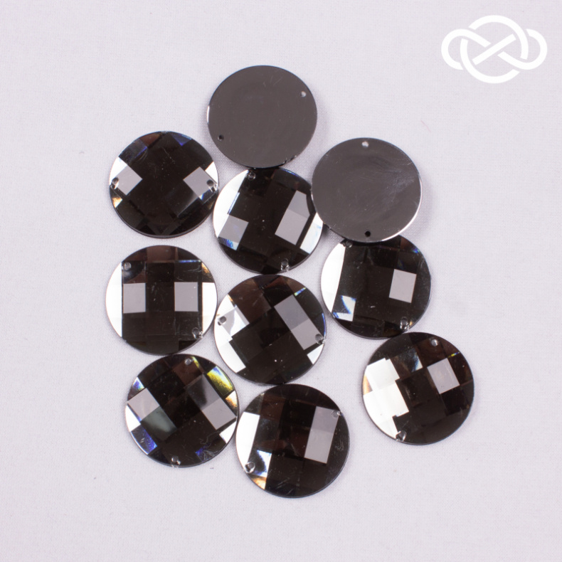 10475. Стразы пришивные. ⌀30мм. 10шт. Цена за упаковку от Tkani.site