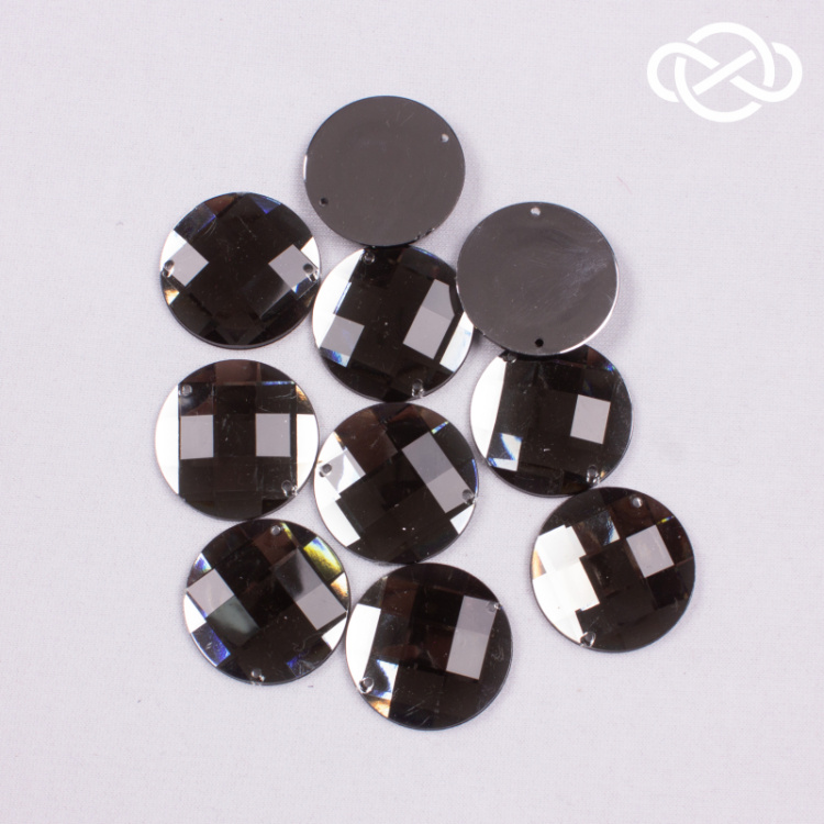 10475. Стразы пришивные. ⌀30мм. 10шт. Цена за упаковку