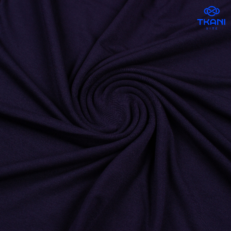 1021. Кулирная гладь. Темно-синий. от Tkani.site