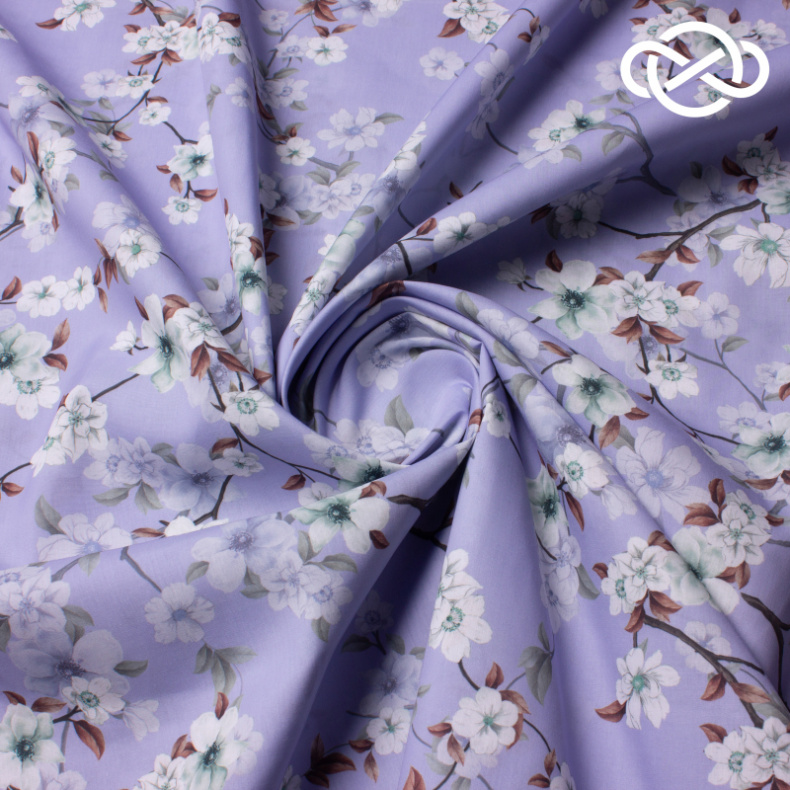 10491. Конкурс!!! Поплин. Принт от Tkani.site