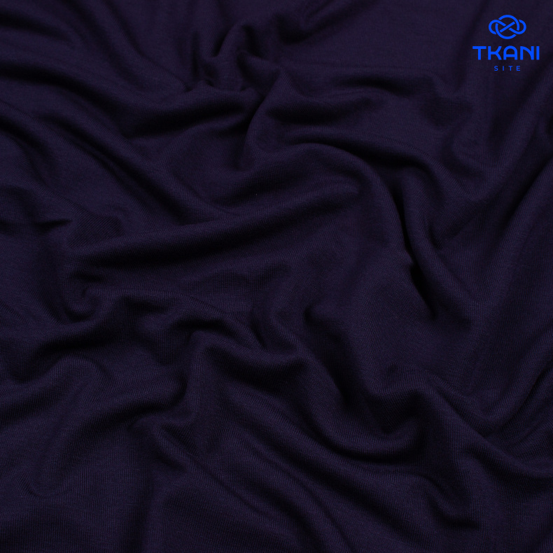 1021. Кулирная гладь. Темно-синий. от Tkani.site