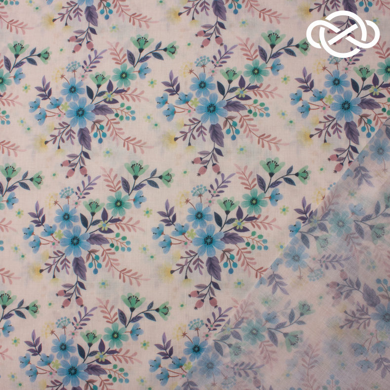 10495. Конкурс!!! Поплин. Принт от Tkani.site