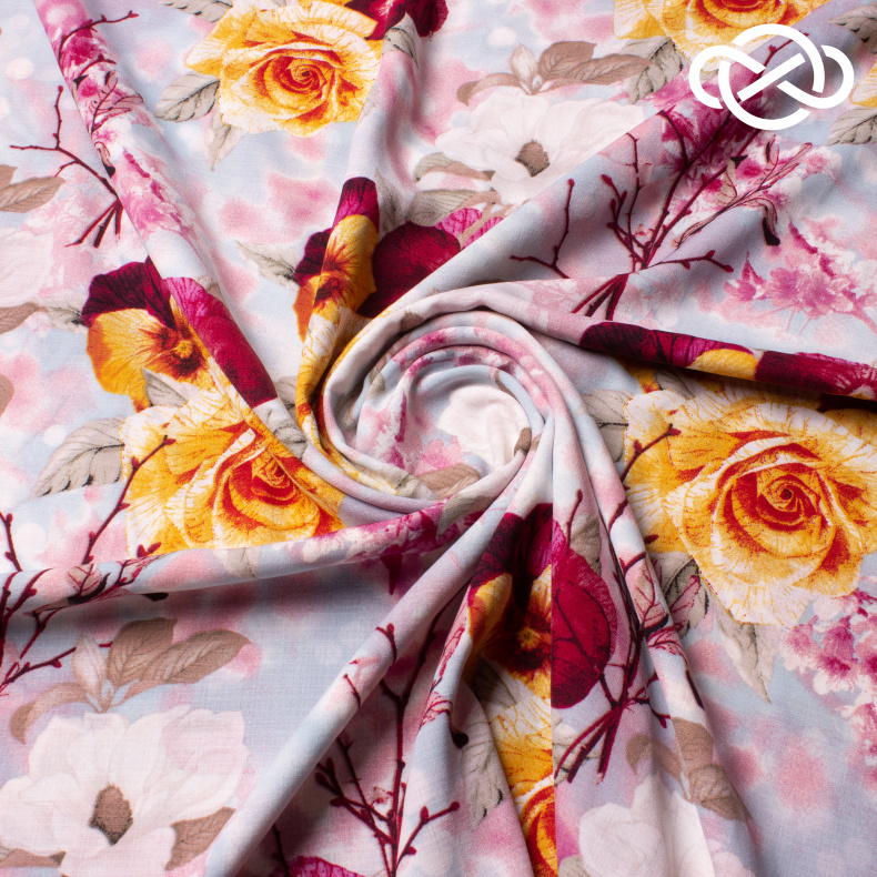 10552. Конкурс!!! Искусственный лен. Принт от Tkani.site