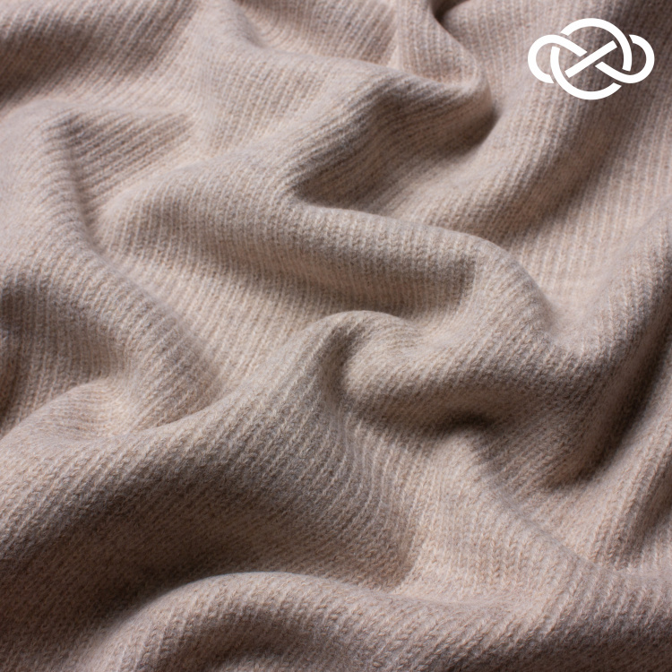 10564. Трикотажное полотно. Имитация ручной вязки на дублерине - фото 1