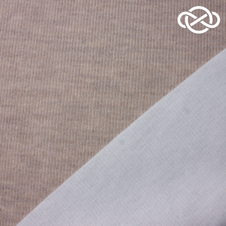 10564. Трикотажное полотно. Имитация ручной вязки на дублерине от Tkani.site