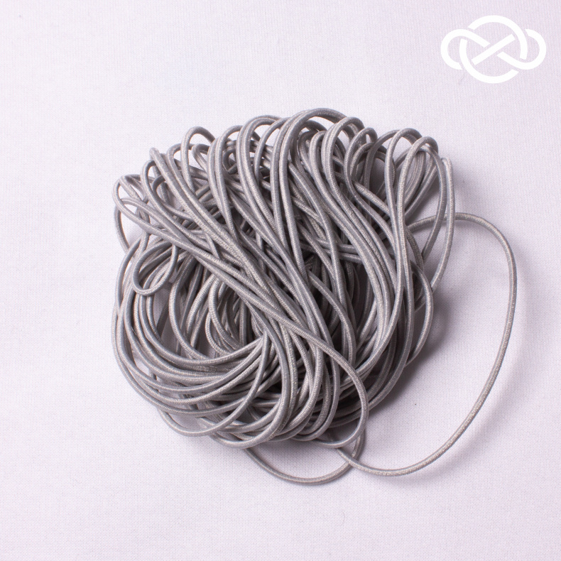 10588. Шляпная резинка круглая 10 метров. Ширина 2мм от Tkani.site