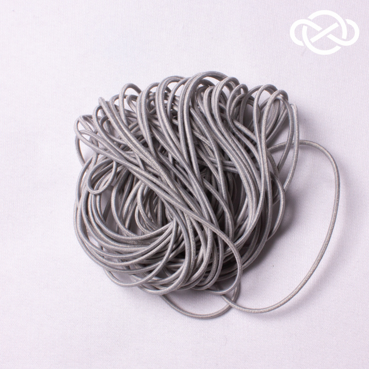 10588. Шляпная резинка круглая 10 метров. Ширина 2мм - фото 1