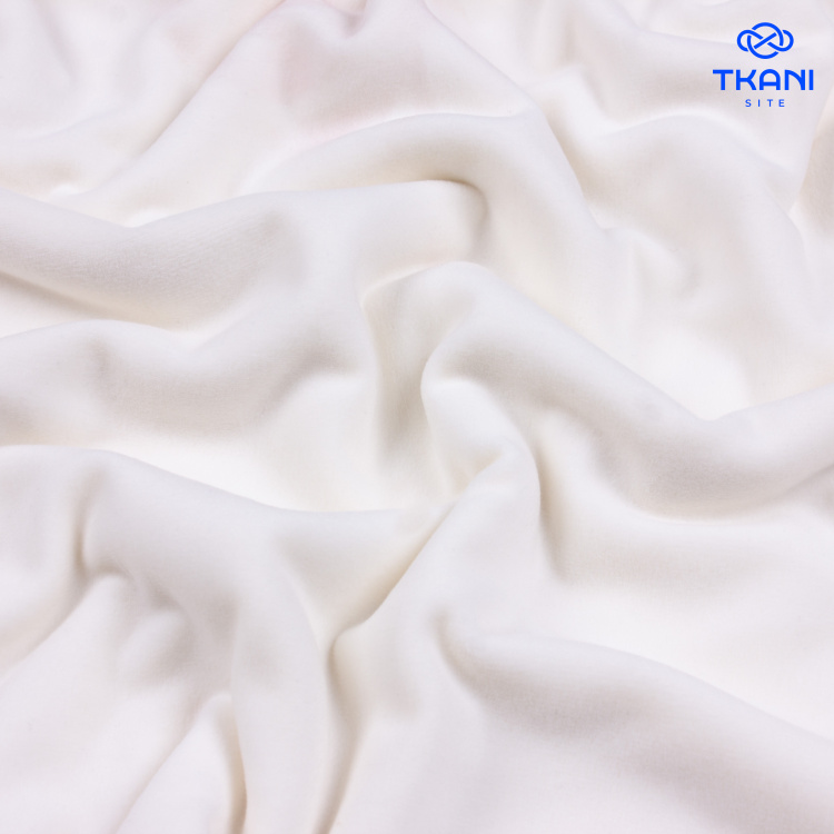 3413. Трикотажное полотно. Велюр. Суперсофт. Молочный. Уценка!!! - фото 1