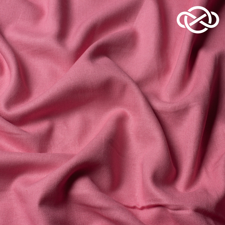 10617. Лён с вискозой. Английская роза - фото 1