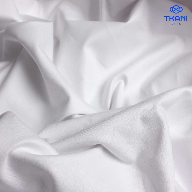 2030. Поплин. Хлопок. Белый от Tkani.site