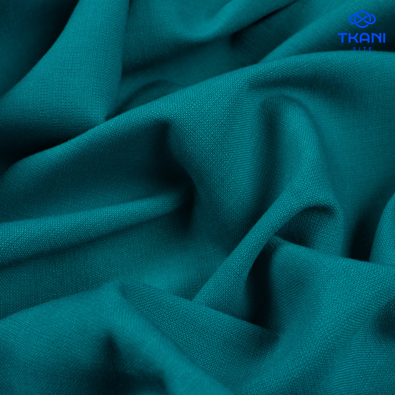 2031. Плательная. Великолепная бирюза. Уценка!!! от Tkani.site