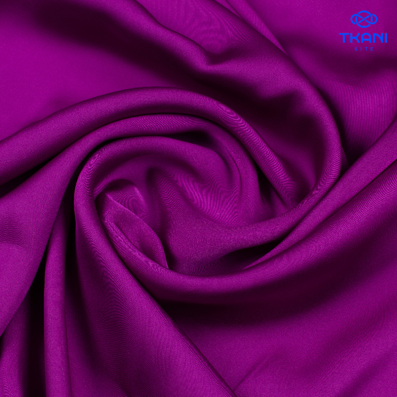 1031. Искусственный шелк. Армани. Фиолетовый. от Tkani.site