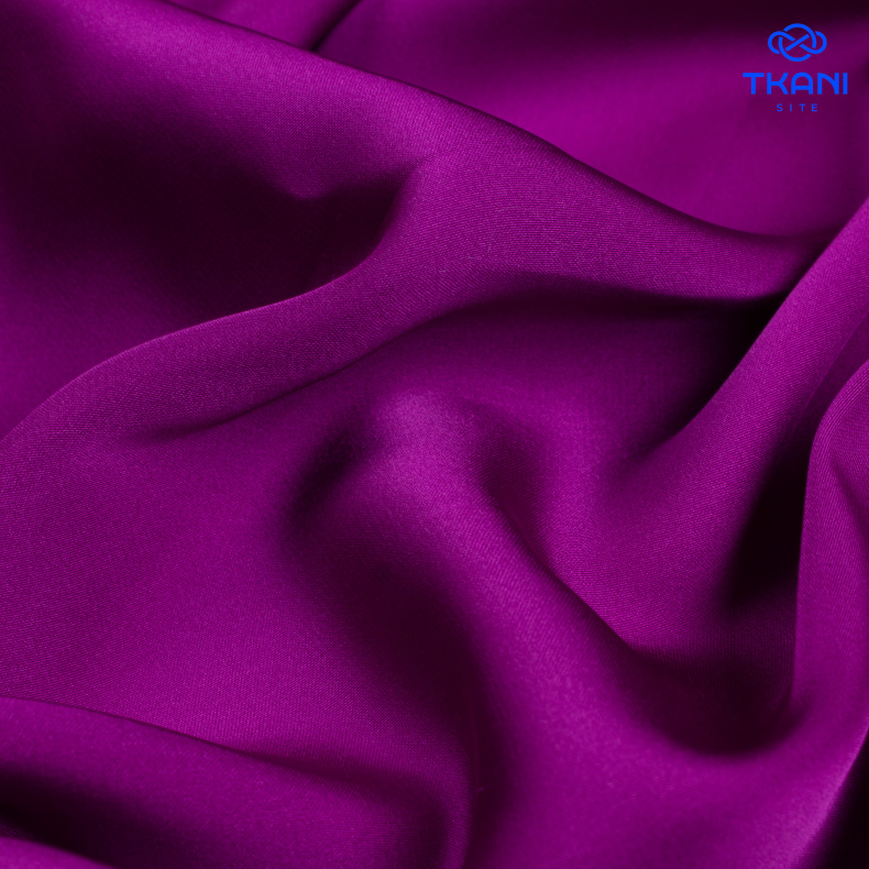 1031. Искусственный шелк. Армани. Фиолетовый. от Tkani.site