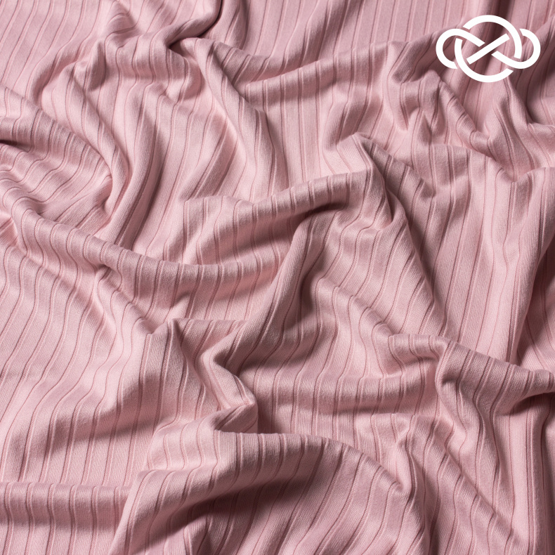 7946. Трикотажное полотно. Лапша. Креольский розовый. от Tkani.site
