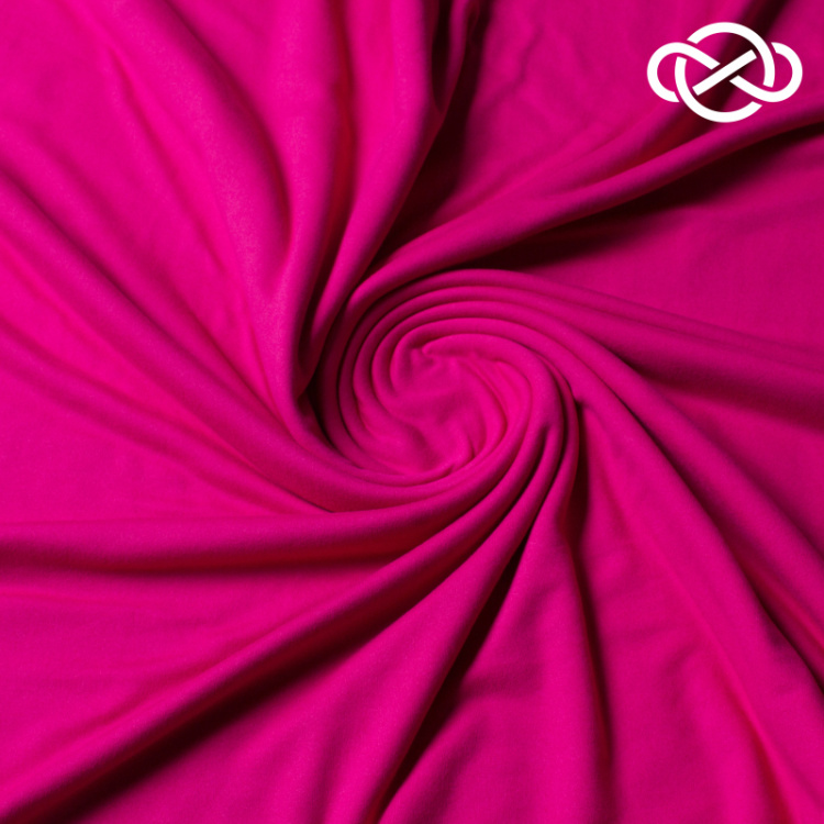 7987. Кулирная гладь. Беби суперсофт. Peach effect. Magenta.