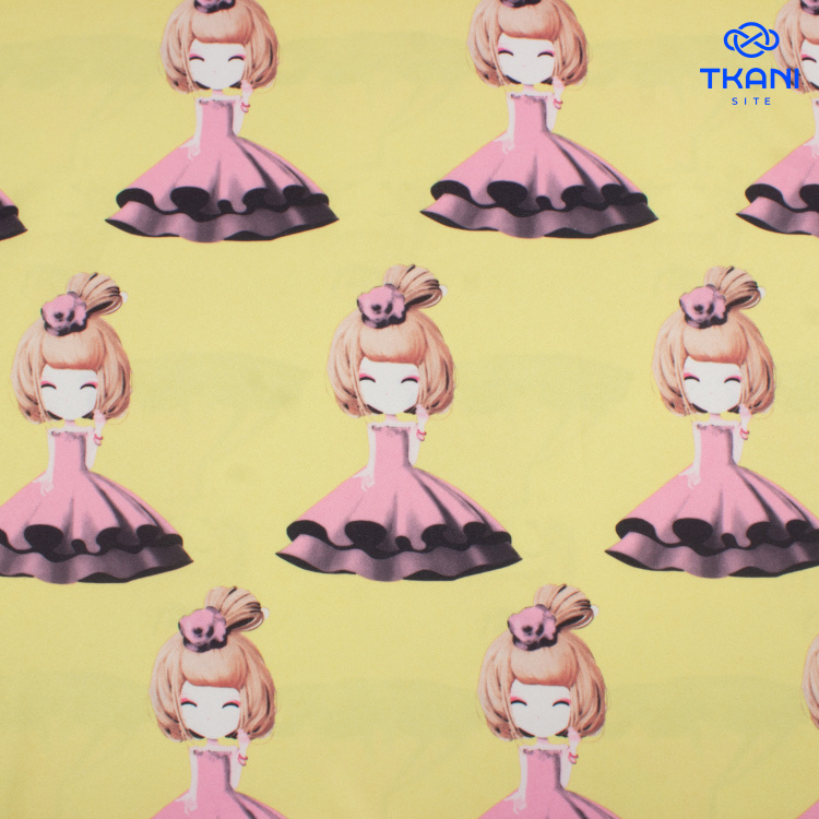 73595. Креп шифон. Принт. - фото 1