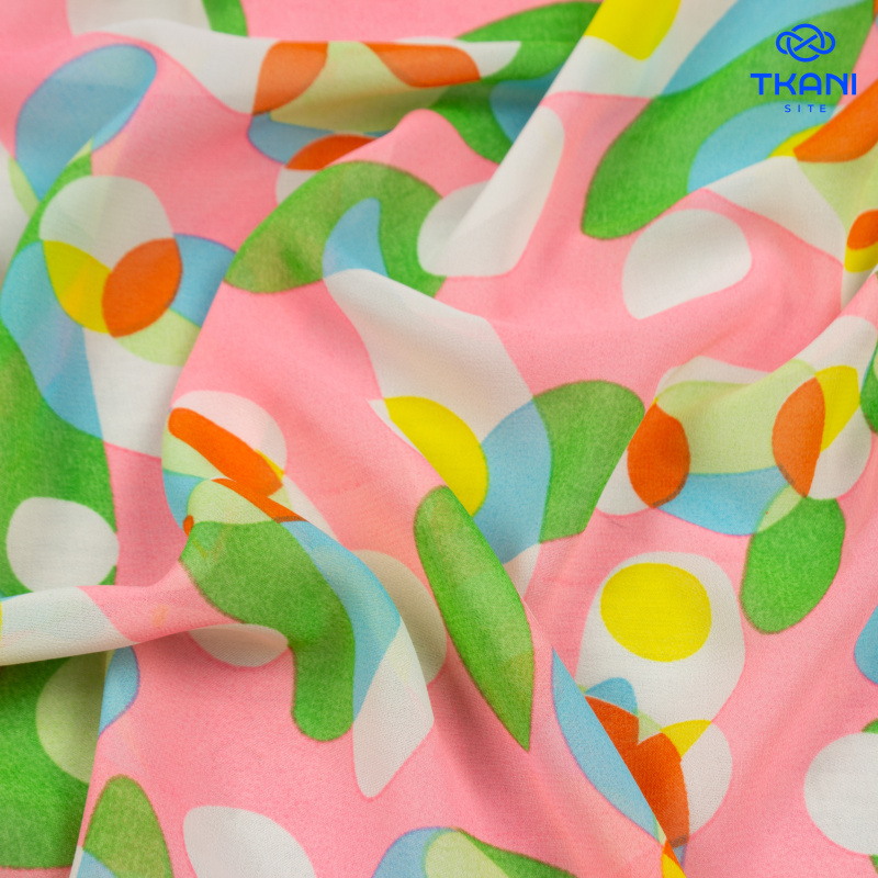 72457. Шифон. Принт.