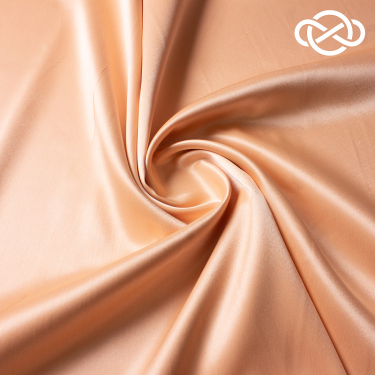 8047. Креп атлас. Caramel cream.