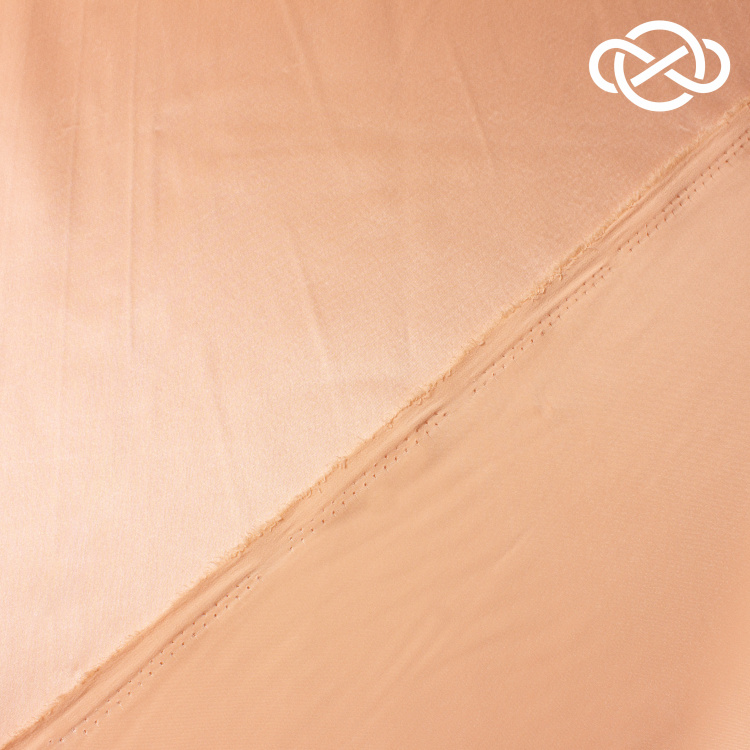 8047. Креп атлас. Caramel cream. - фото 2