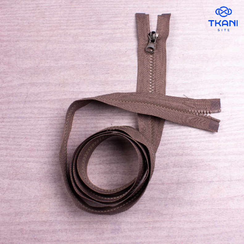 2069. Молния разъемная. 120см. Отсуствует разъемный ограничитель с гнездом Цена за 1шт от Tkani.site