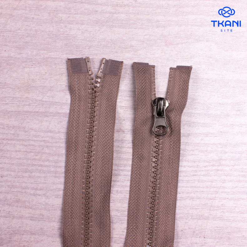 2069. Молния разъемная. 120см. Отсуствует разъемный ограничитель с гнездом Цена за 1шт от Tkani.site