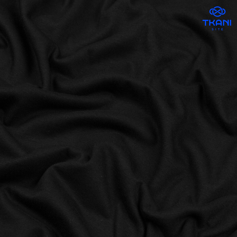 2089. Кулирная гладь. Черный от Tkani.site