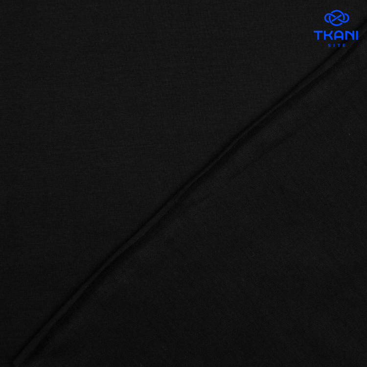 2089. Кулирная гладь. Черный - фото 2