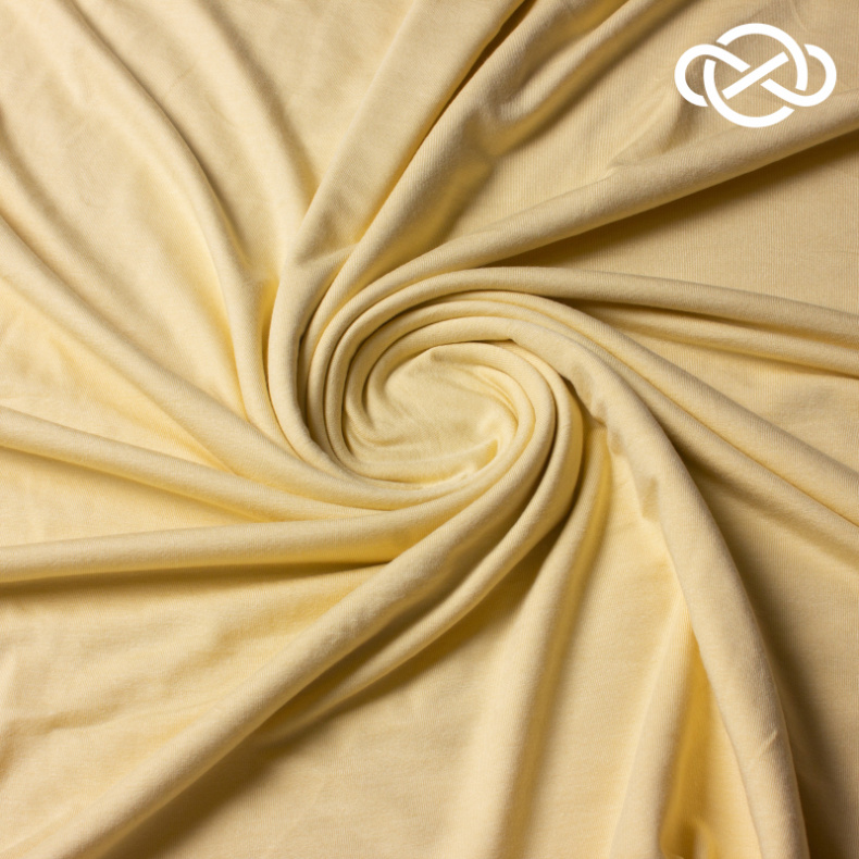 8177. Кулирная гладь. Mellow yellow. от Tkani.site