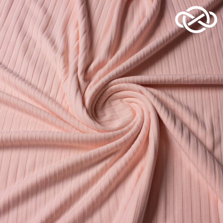8219. Трикотажное полотно. Лапша. Soft pink.