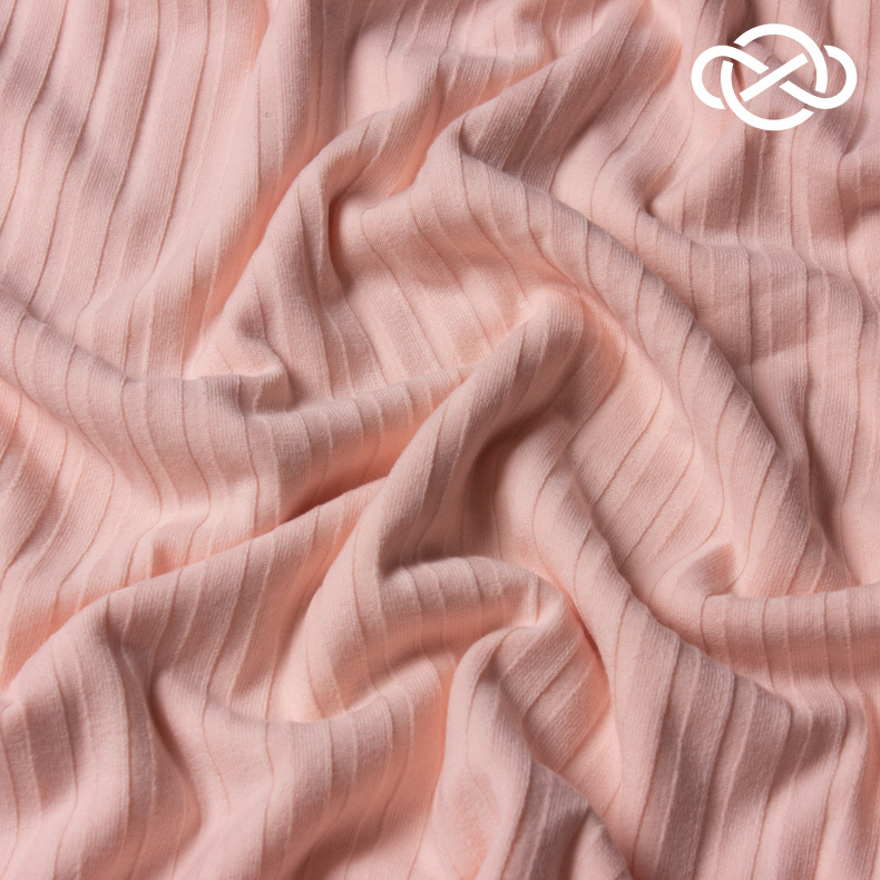 8219. Трикотажное полотно. Лапша. Soft pink. от Tkani.site