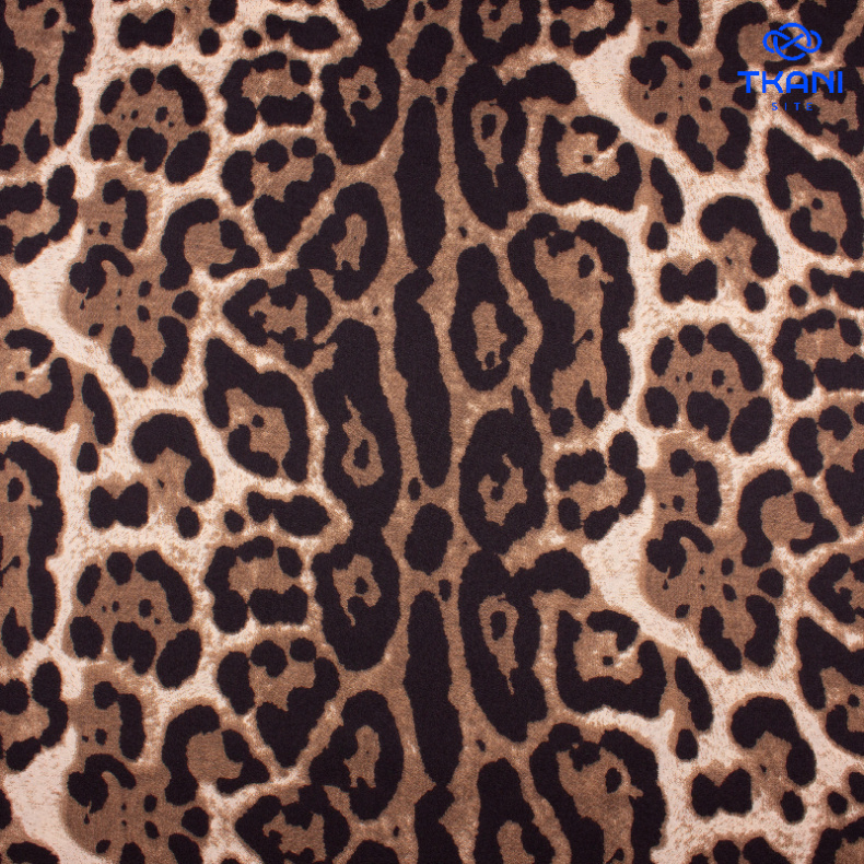 92094. Искусственный шелк. Армани. Принт от Tkani.site