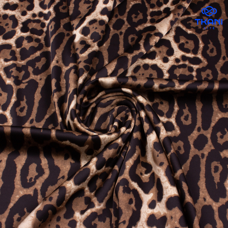 92094. Искусственный шелк. Армани. Принт от Tkani.site