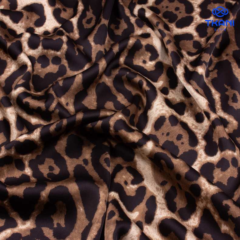 92094. Искусственный шелк. Армани. Принт от Tkani.site