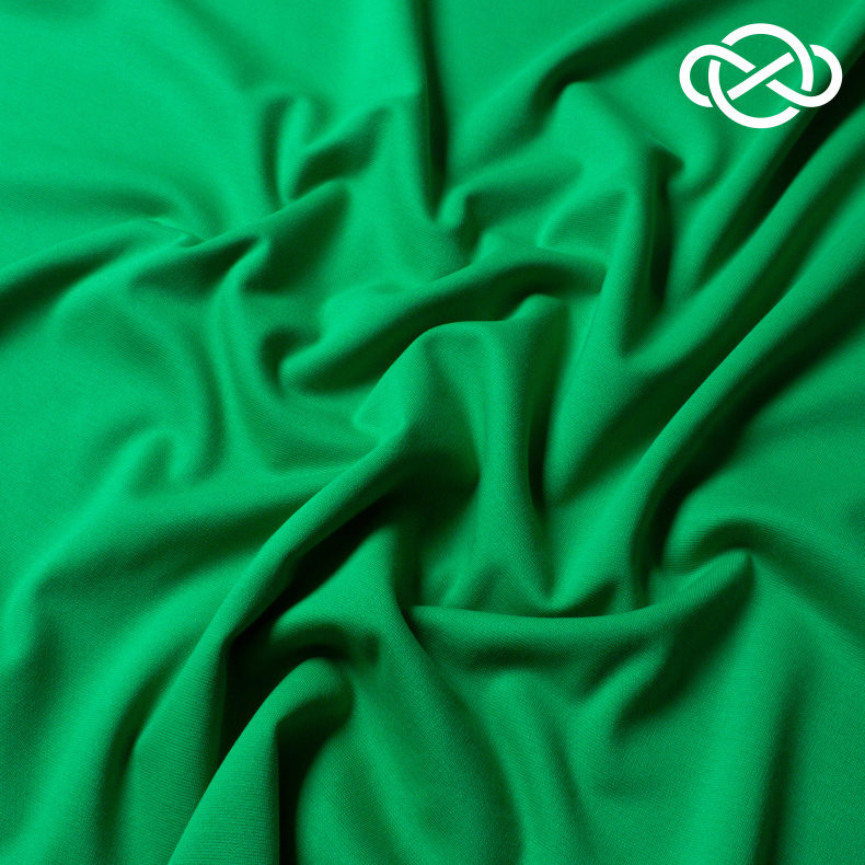 8386. Трикотажное полотно. Джерси. Simply green. от Tkani.site